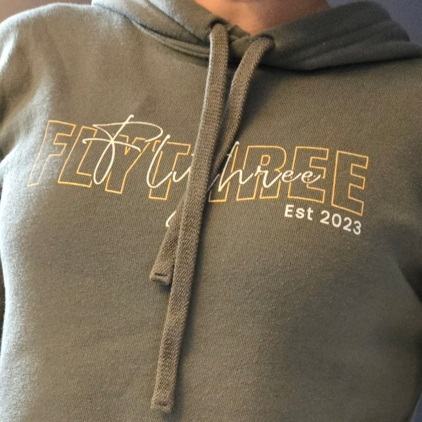 FlyThree Est. 2023 Crop Hoodie
