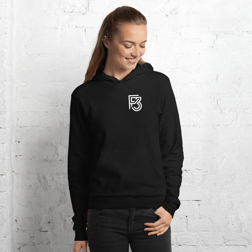F3 Unisex Hoodie (plain back)