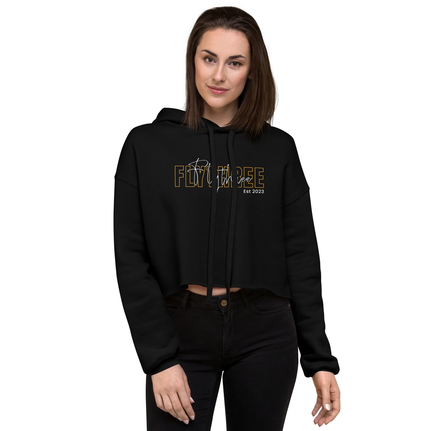FlyThree Est. 2023 Crop Hoodie