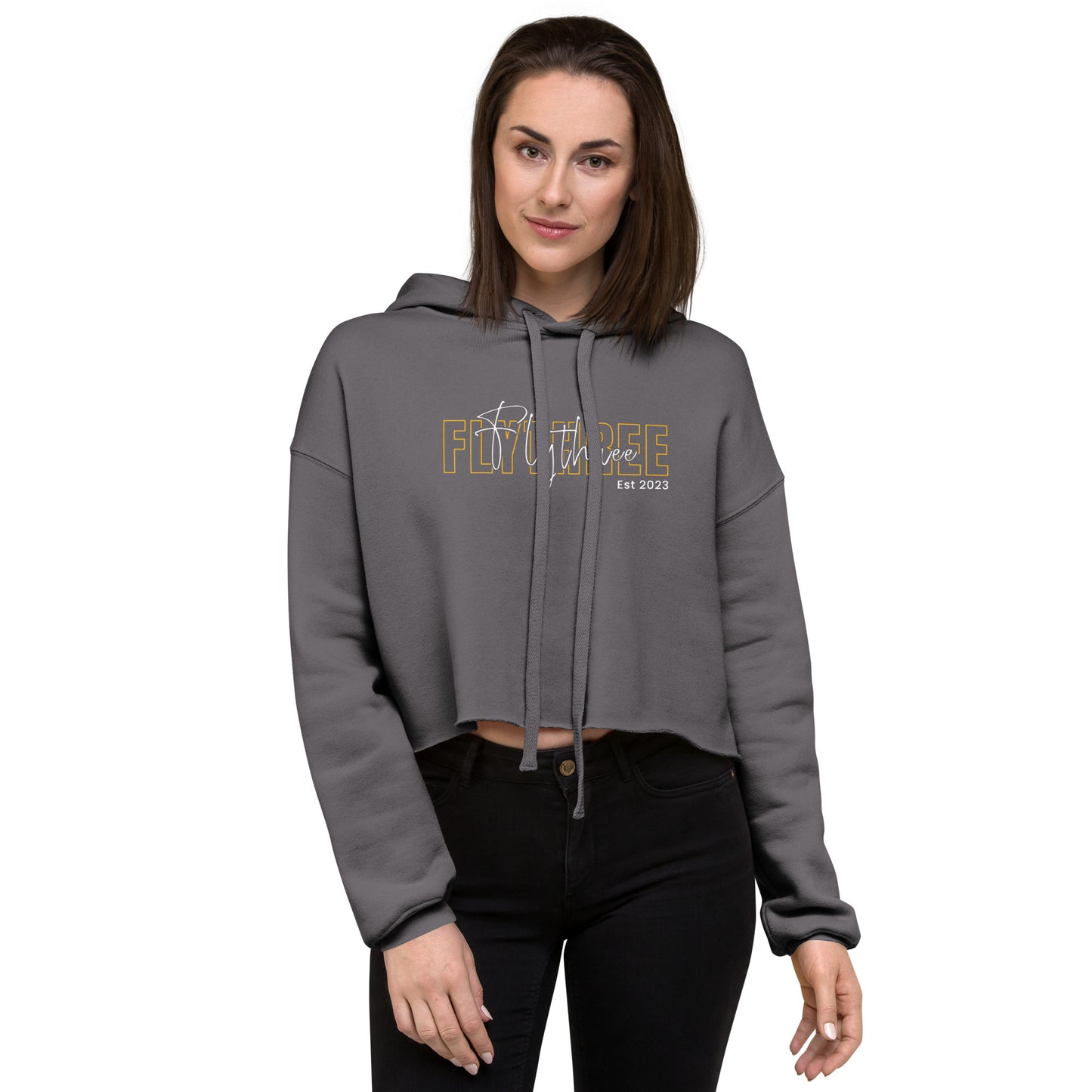 FlyThree Est. 2023 Crop Hoodie