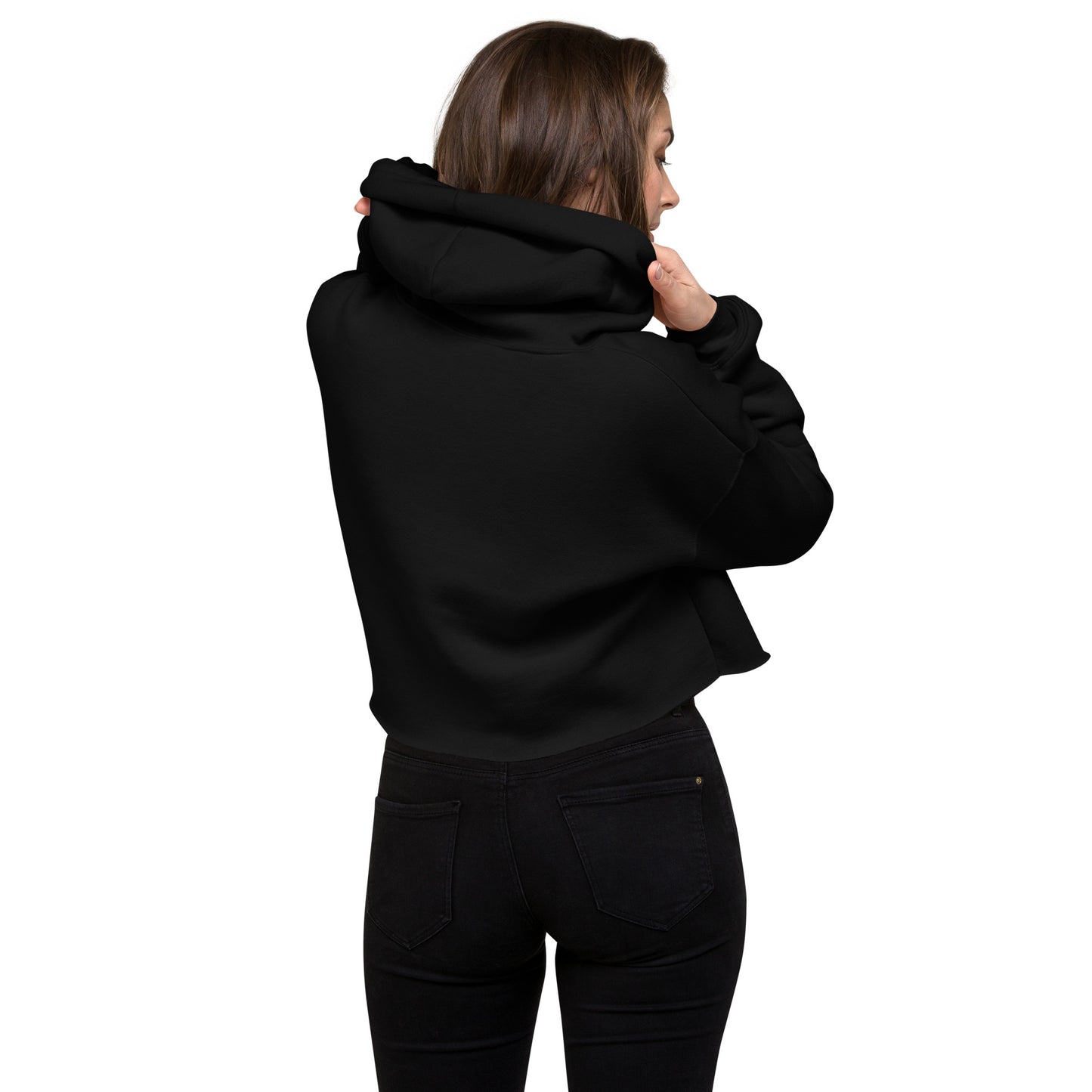 Stand Tall Giraffes Crop Hoodie