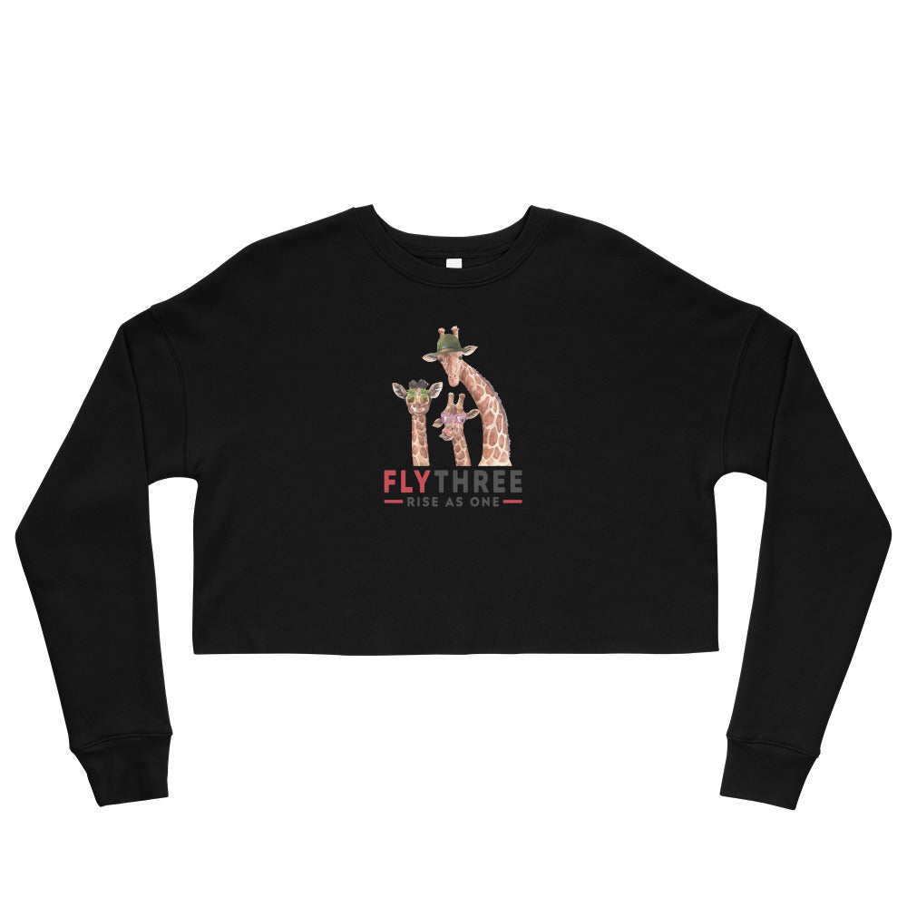 Stand Tall Giraffes Crop Sweatshirt