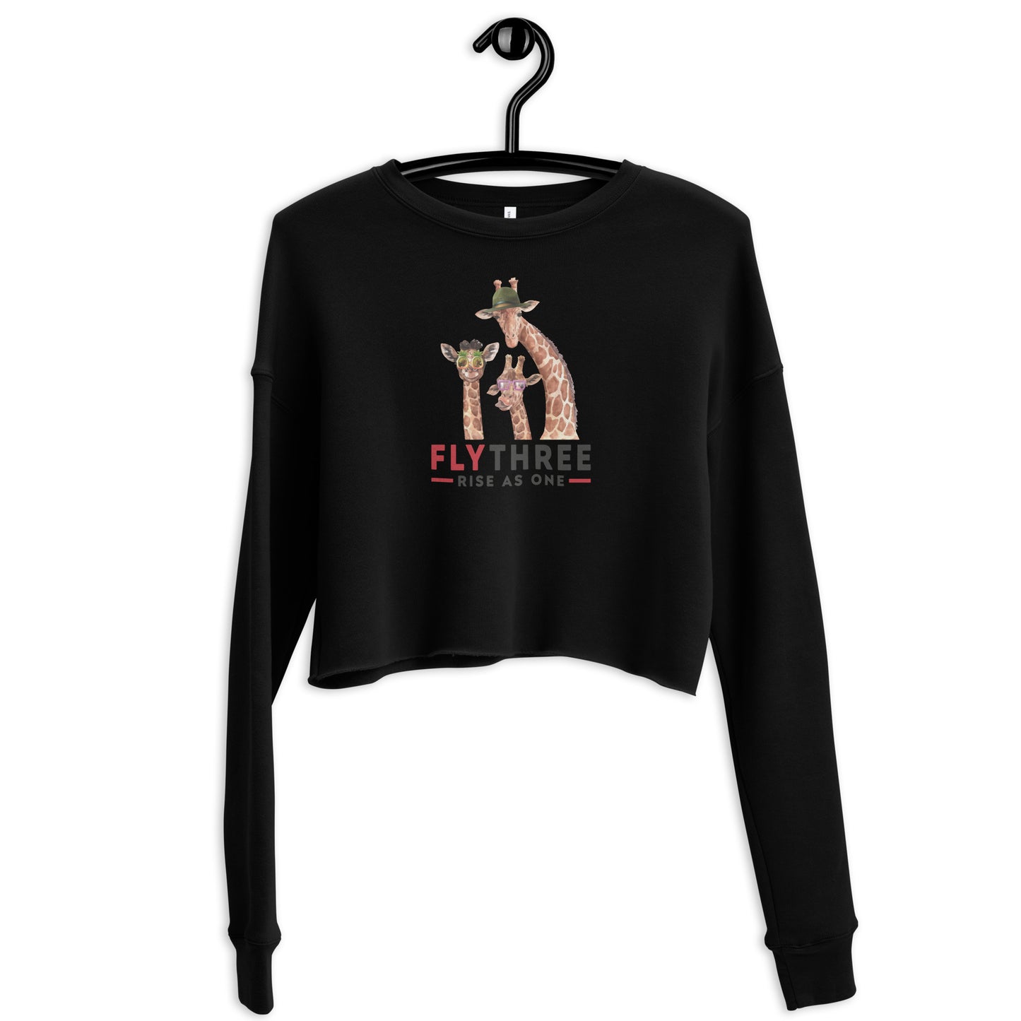 Stand Tall Giraffes Crop Sweatshirt