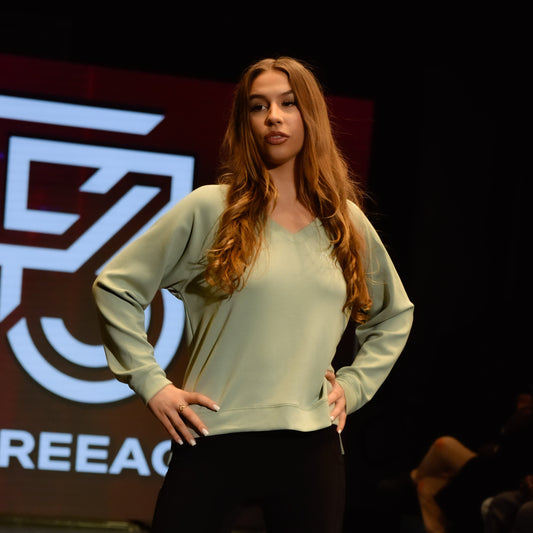 Modal V Neck Sweatshirt