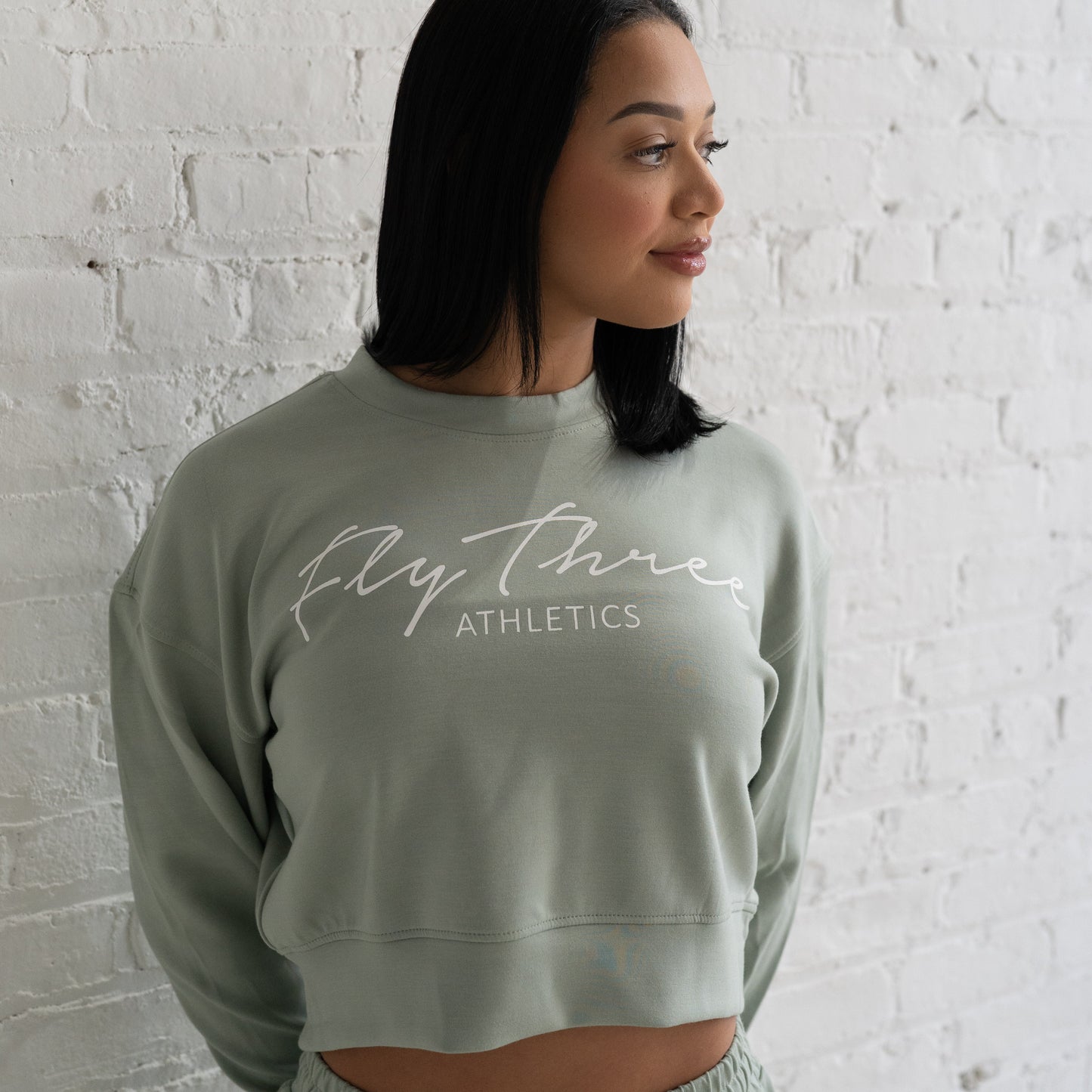 Modal Cropped Sweatshirt