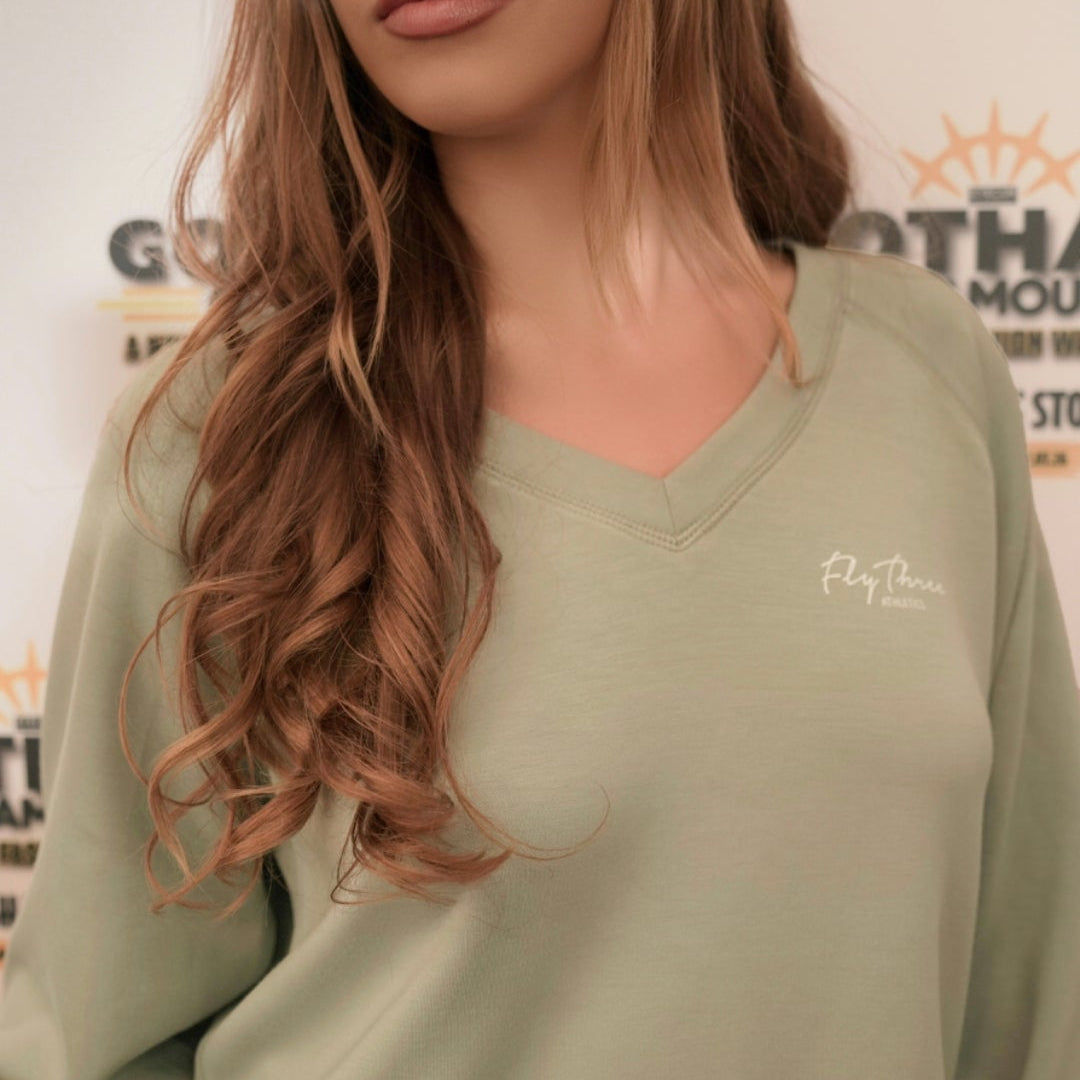 Modal V Neck Sweatshirt