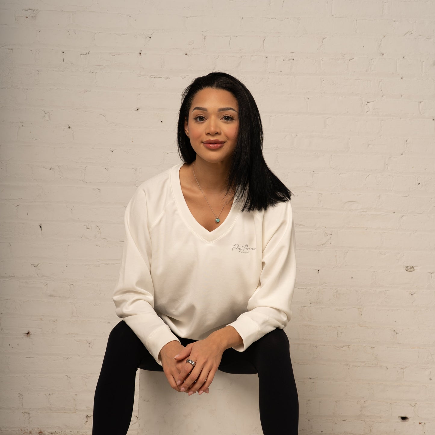 Modal V Neck Sweatshirt