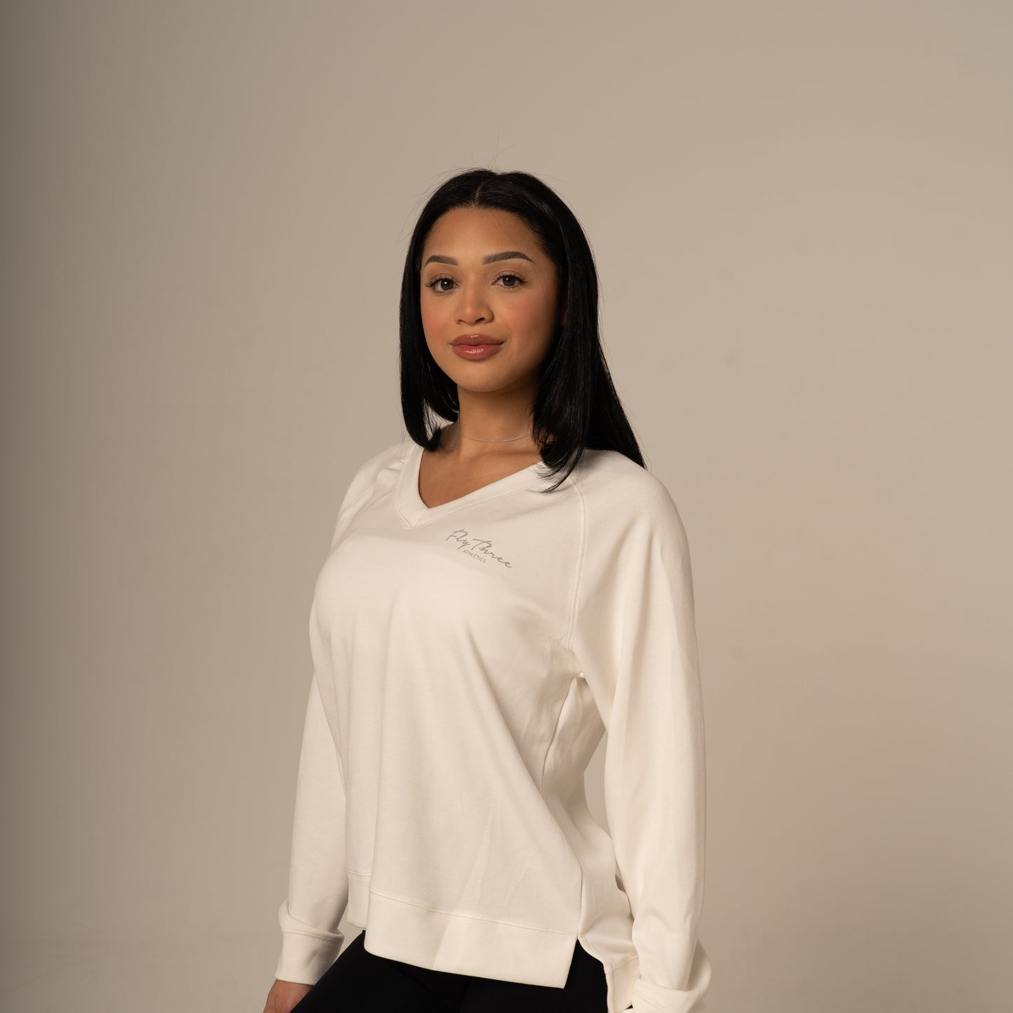 Modal V Neck Sweatshirt