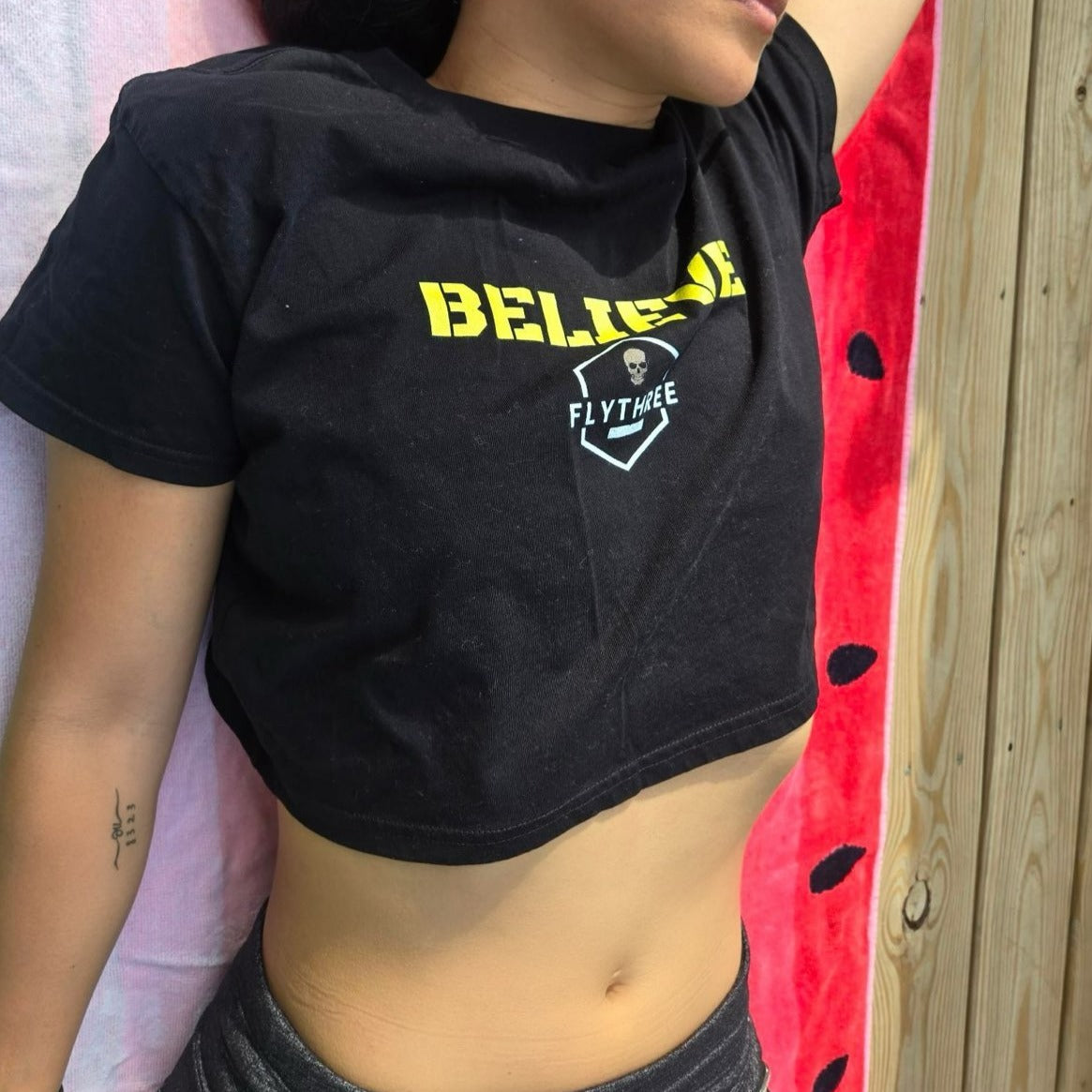 Believe crop top