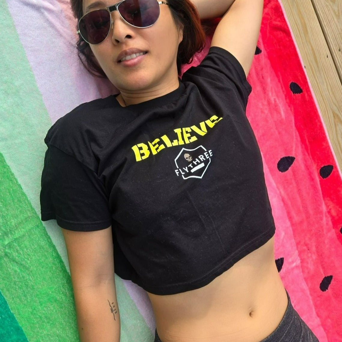 Believe crop top