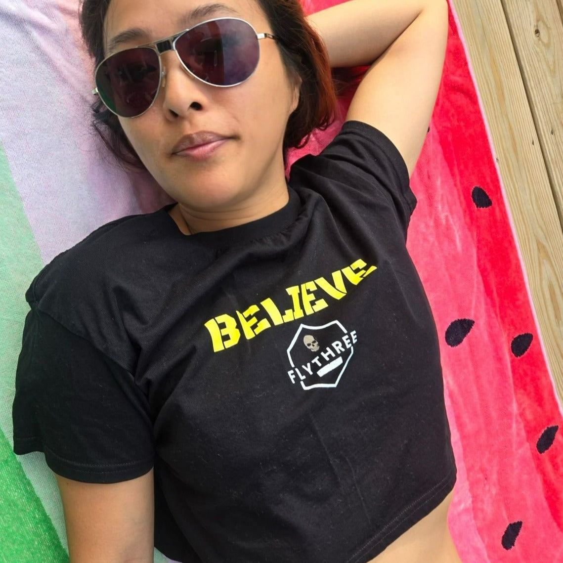 Believe crop top