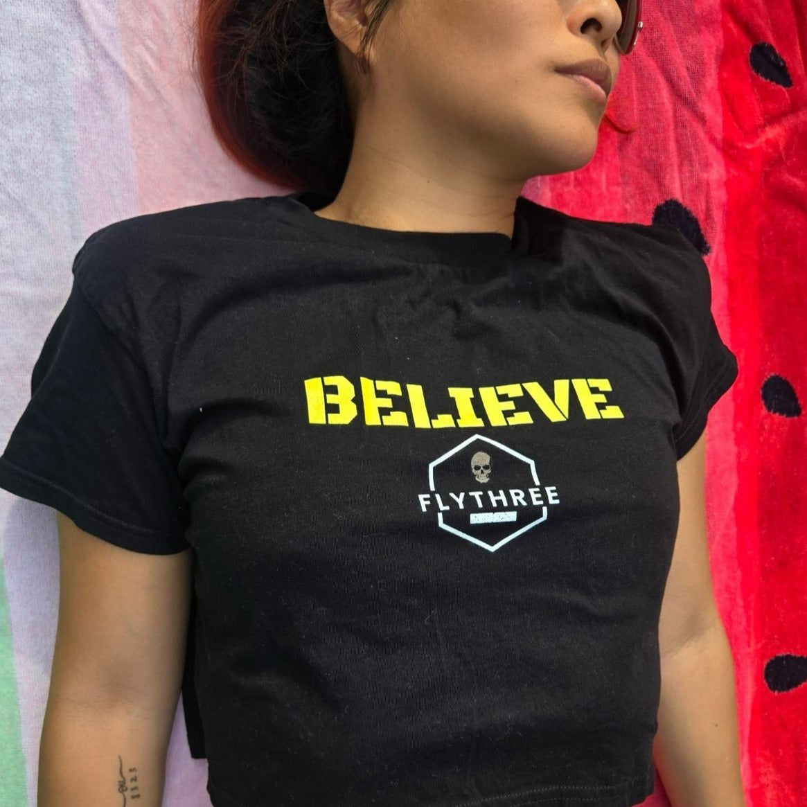 Believe crop top