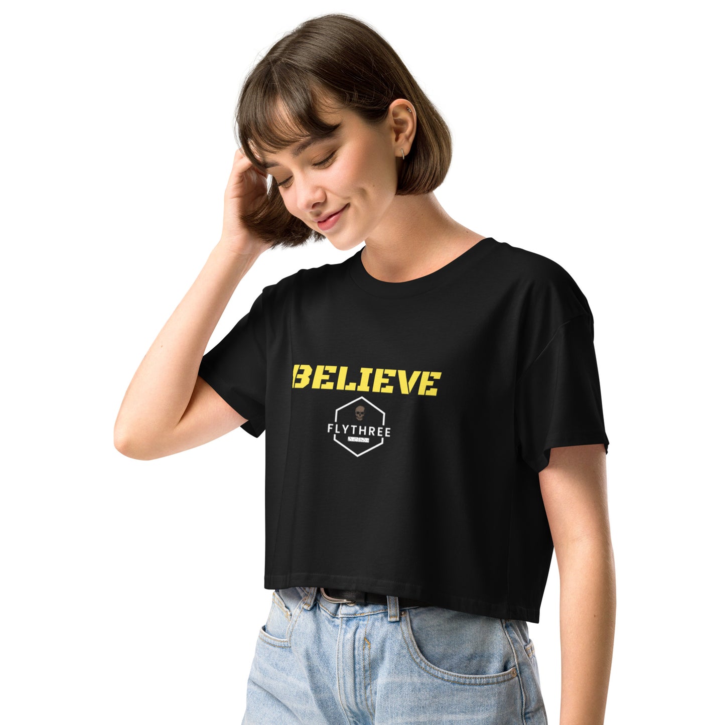 Believe crop top