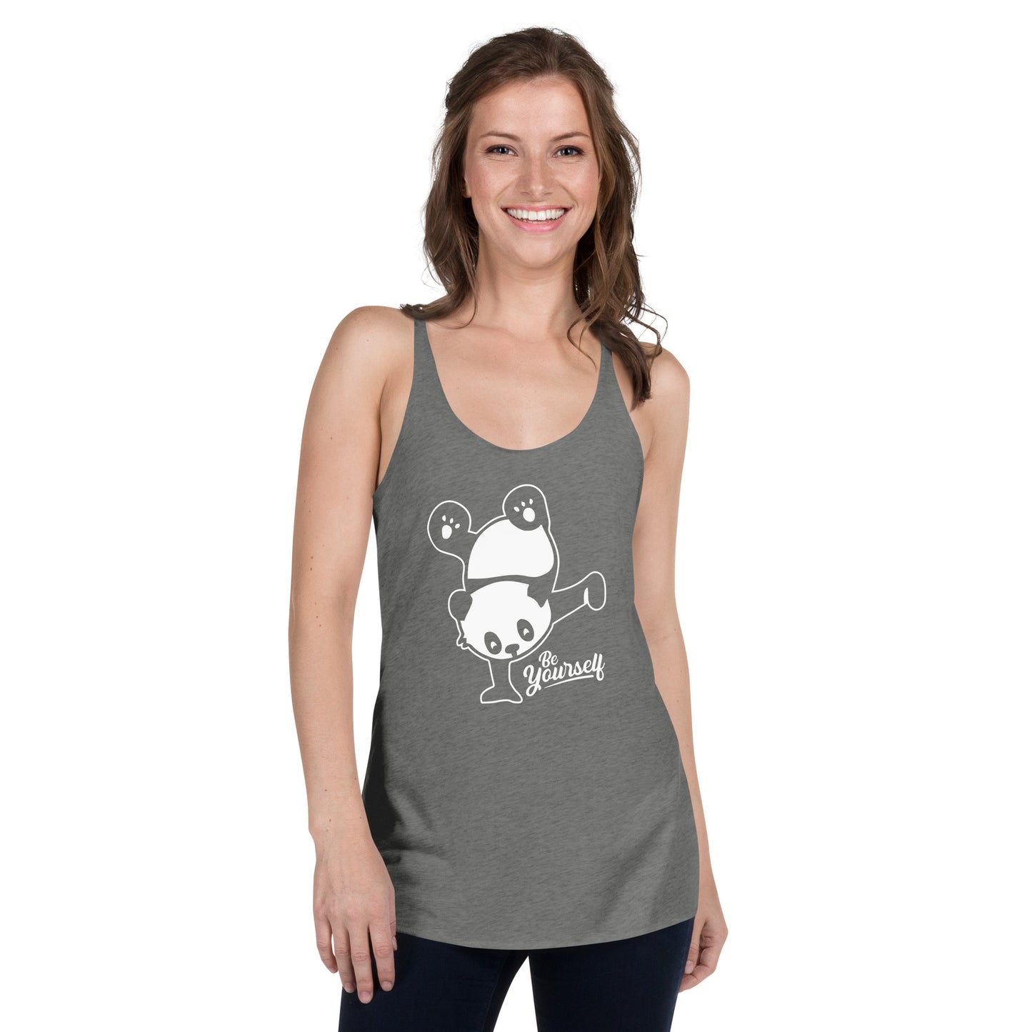 Challenge Yourself Panda Racerback Tank