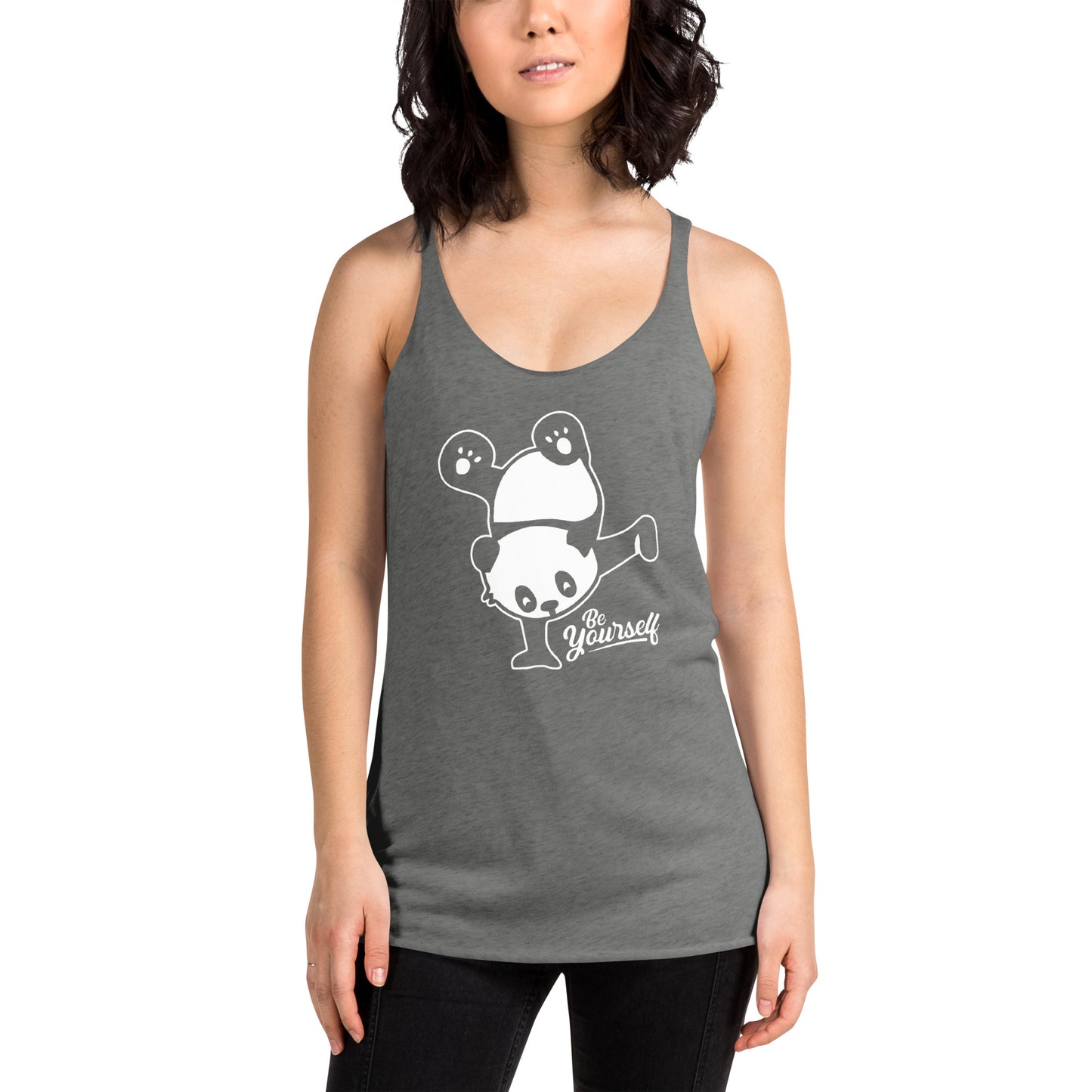 Challenge Yourself Panda Racerback Tank