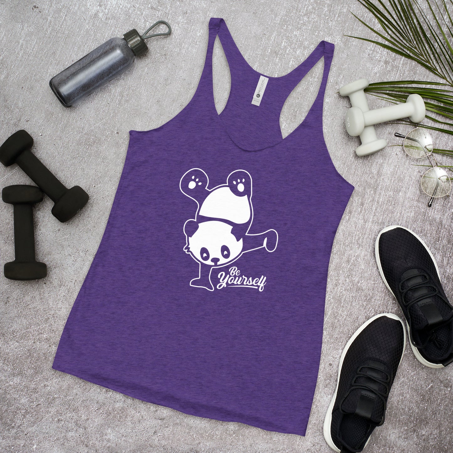 Challenge Yourself Panda Racerback Tank