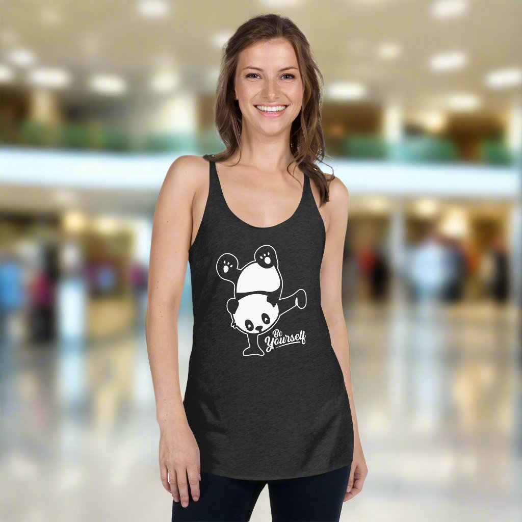 Challenge Yourself Panda Racerback Tank