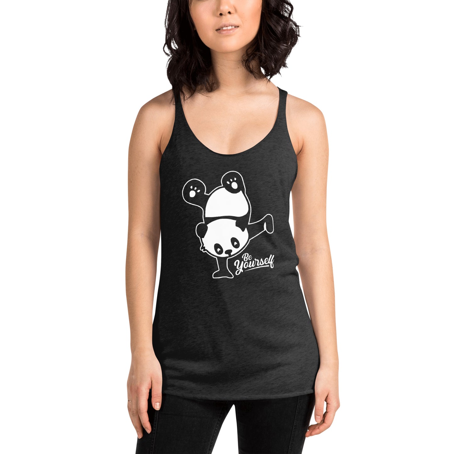 Challenge Yourself Panda Racerback Tank