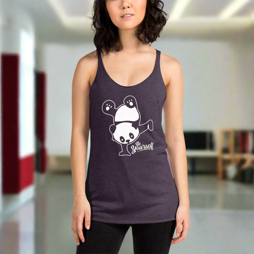 Challenge Yourself Panda Racerback Tank