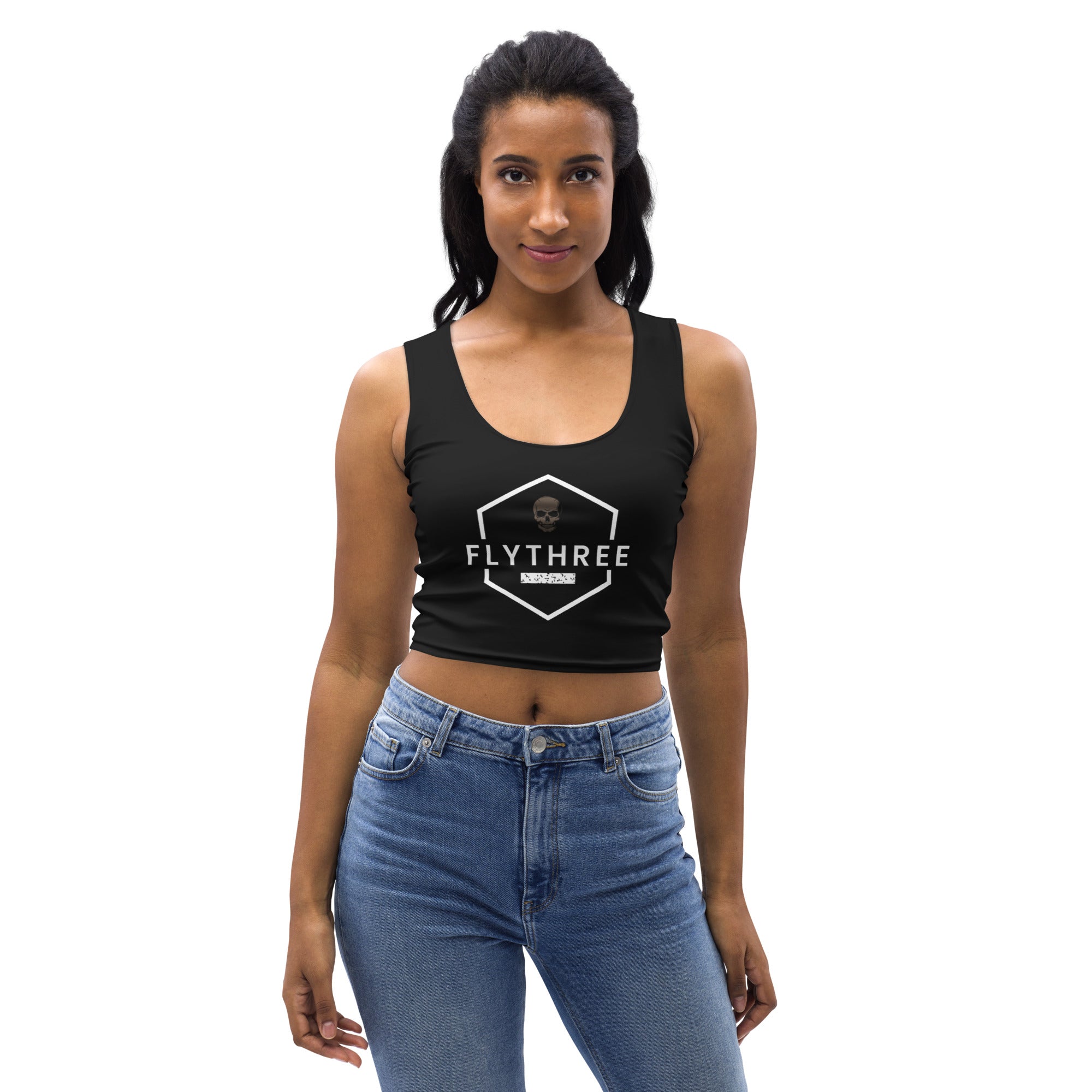 Skull sales crop top