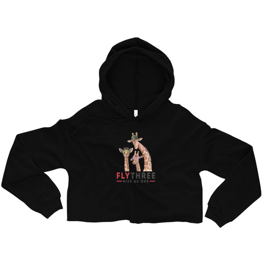 Stand Tall Giraffes Crop Hoodie